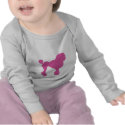 50s Vintage Pink Felt Poodle t-shirts
