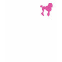 50s Vintage Pink Felt Poodle t-shirts