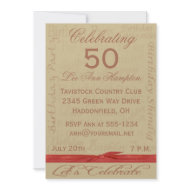 50th - 59th Birthday Party Invitations invitation