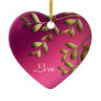 50th Anniversary Christmas Pink Purple Gold Ornaments