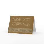 50th anniversary elegant cards