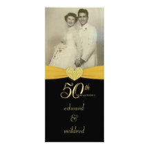 50th Anniversary - Elegant Photo Invitations