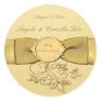 50th Anniversary Gold 1.5" Diameter Round Sticker