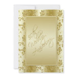50th Anniversary Gold Glitter II Invitation