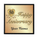 50th Anniversary - Gold magnets by SpiceTree_Weddings 50th Anniversary - Gold magnets