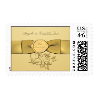 50th Anniversary Gold Postage stamp