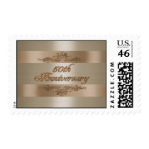 50th anniversary gold satin stamp