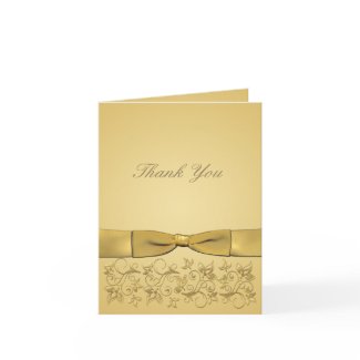 50th Anniversary Gold Thank You Card **New version card