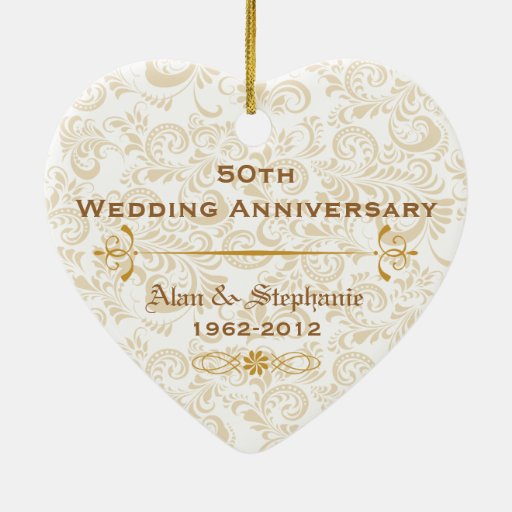 50th anniversary holiday ornament zazzle 50th anniversary holiday ornament zazzle