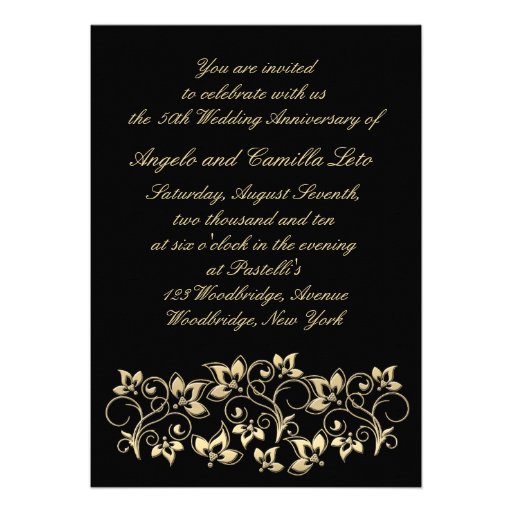 50th Anniversary Invitation with Photo Insert
