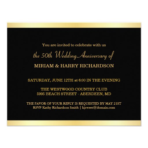 50th Anniversary Invitations - Special Bargain