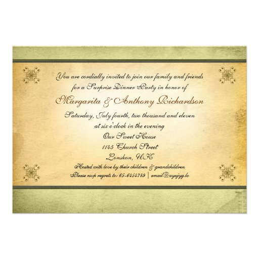 50th anniversary invitations with photo