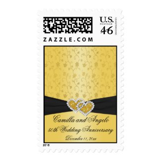 50th Anniversary Joined Hearts II Postage stamp