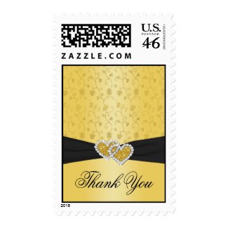 50th Anniversary Joined Hearts II Thanks Postage stamp