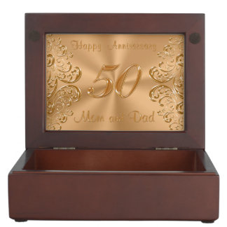 50th Anniversary Keepsake Box for Mom and Dad