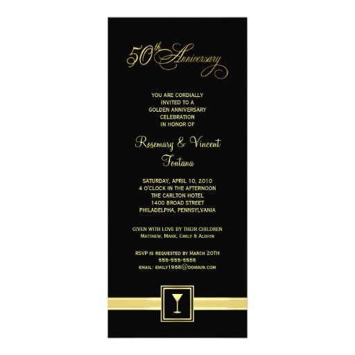 50th Anniversary Open House - Photo Optional Invitations