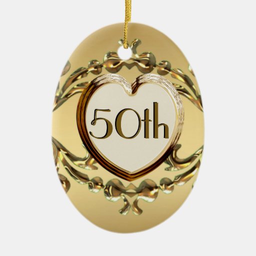 50th anniversary or 50th birthday oval ornament zazzle 50th anniversary or 50th birthday oval ornament zazzle