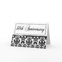 50th Anniversary Party (Chaucer/black & white) cards