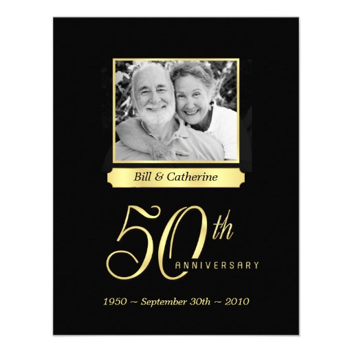 50th Anniversary Party - Custom Photo Invitations