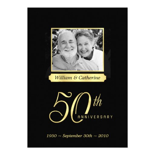 50th Anniversary Party - Custom Photo Invitations