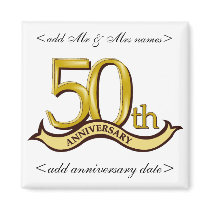 50th Anniversary Party Favors magnets by malibuitalian 50th Anniversary Party Favors magnets