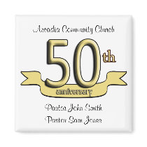 50th Anniversary Party Favors Refrigerator Magnet