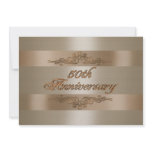 50th anniversary party gold satin invitation