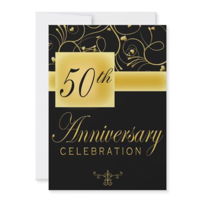 50th Anniversary Party Invitation by NightSweatsDiva