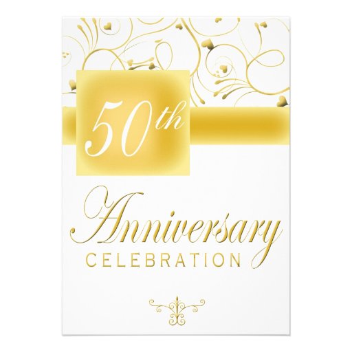 50th Anniversary Party Invitation