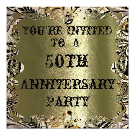 50th Anniversary Party Invitation