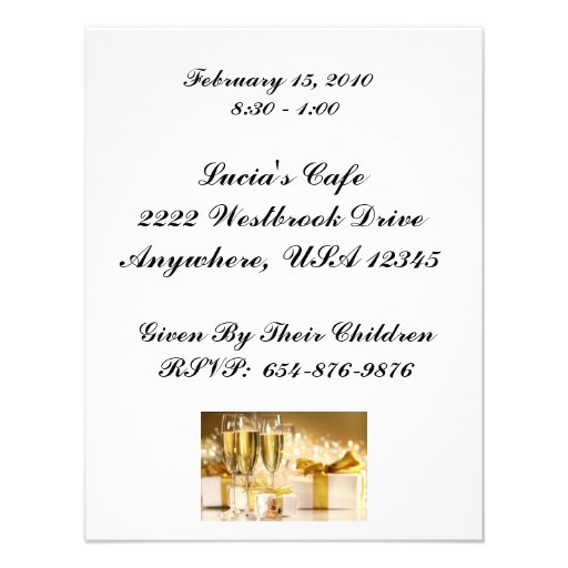 50th Anniversary Party Invitation