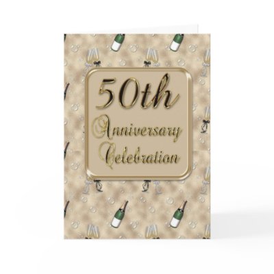 50th Anniversary Party Invitation Greeting Card by StarStock