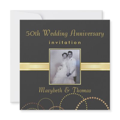 50th Anniversary Party Invitation - Photo Optional by SquirrelHugger