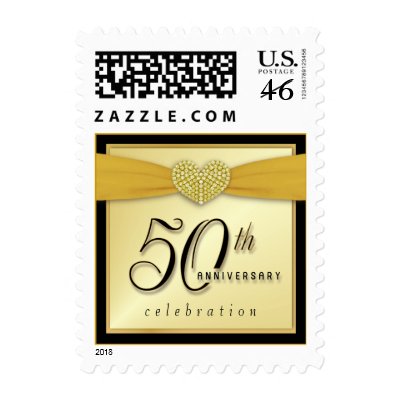50th Anniversary Party Invitation Postage