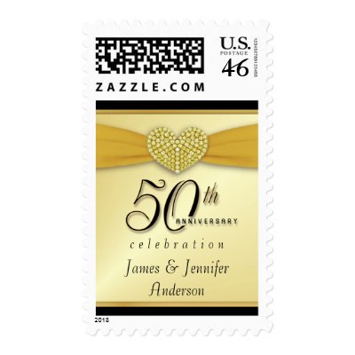 50th Anniversary Party Invitation Postage