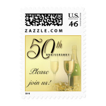 50th Anniversary Party Invitation Postage