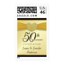50th Anniversary Party Invitation Postage