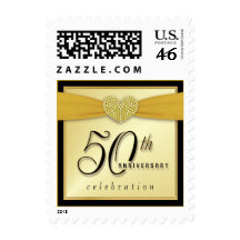 50th Anniversary Party Invitation Postage