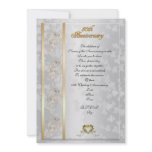 50th anniversary party invitation Victorian angels