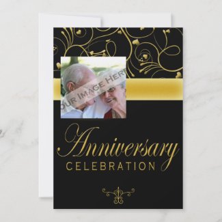 50th Anniversary Party Invitation With Photo invitation