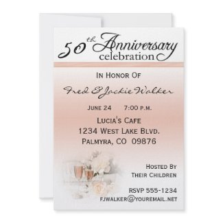 50th Anniversary Party Invitations invitation