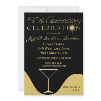 50th Anniversary Party Invitations invitation