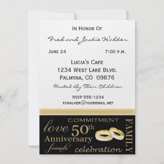 50th Anniversary Party Invitations invitation