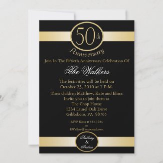 50th Anniversary Party Invitations invitation
