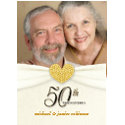 50th Anniversary Party Invitations - Classic Ivory invitation