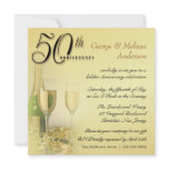 50th Anniversary Party Invitations - Contemporary