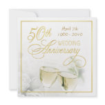 50th Anniversary Party Invitations - Square