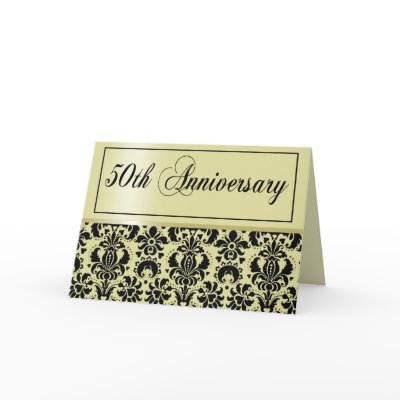 50th Anniversary Party Invite (Chaucer/champagne) Card by Special_Occasions