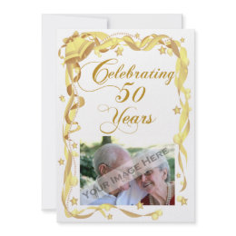 50th Anniversary Party Photo Invitation invitation