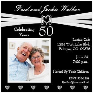 Anniversary Party Invitations on 50th Anniversary Party Invitations From Zazzle Com